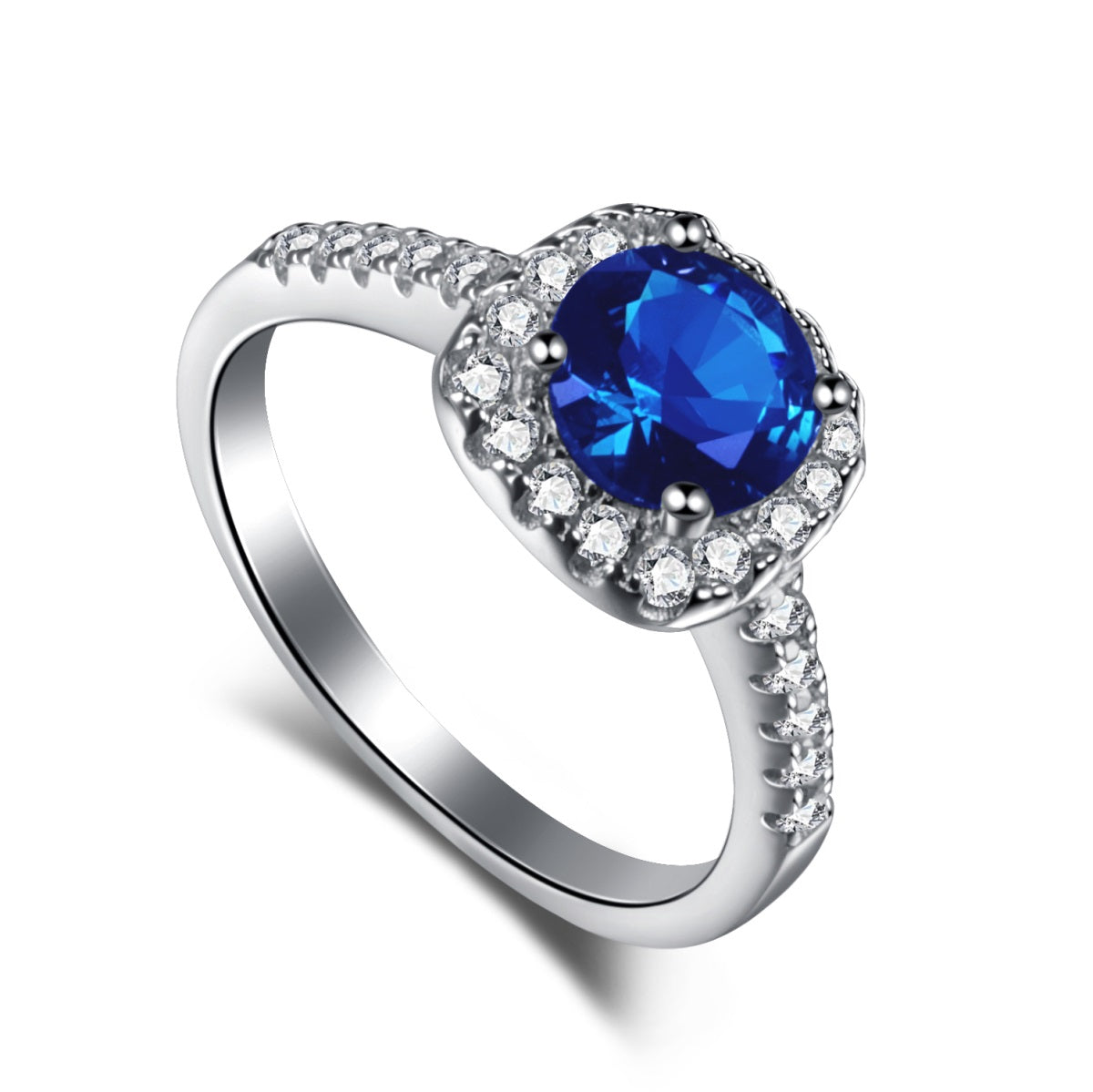PRECIOSA CHARM BLUE STONE RING