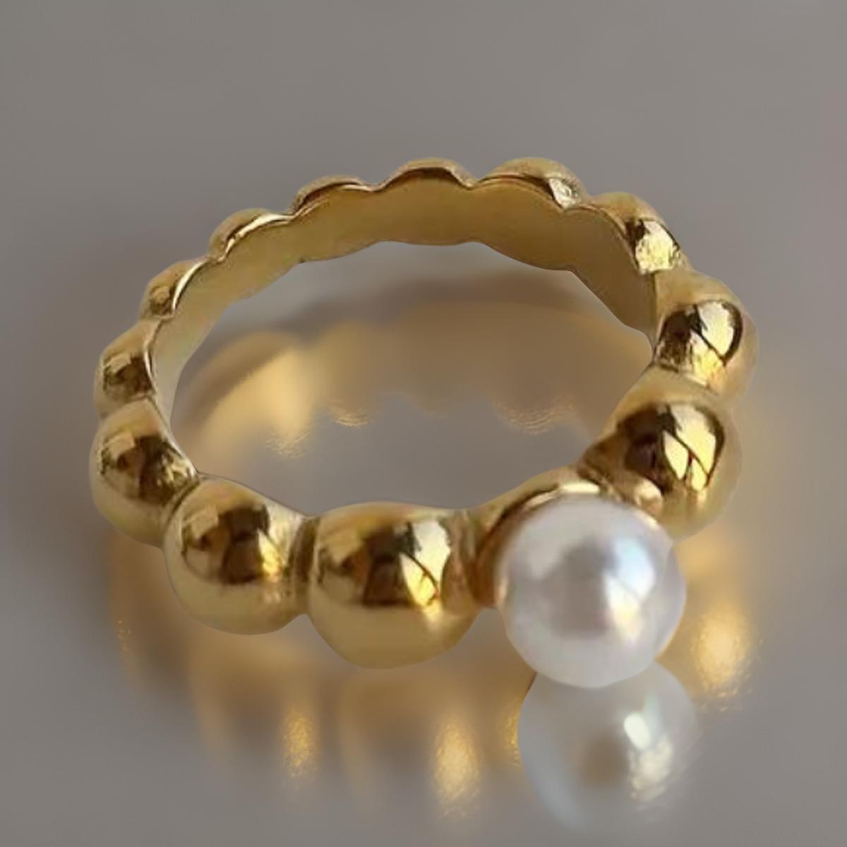 PEARL TWIST RING