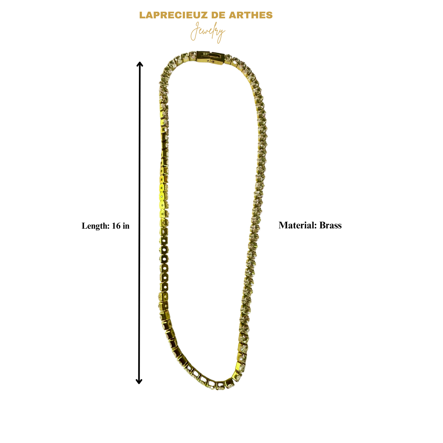 MILAN EMERALD CUT TENNIS CHAIN NECKLACE