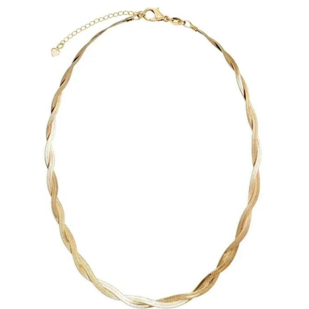 18K GOLD OVER STAINLESS STEEL VICTORIA CHAIN