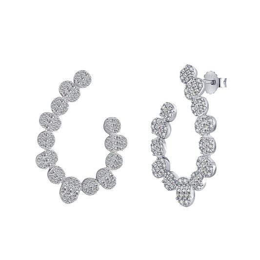 LAPRECIEUZ LUXURY PAVE STUD EARRING